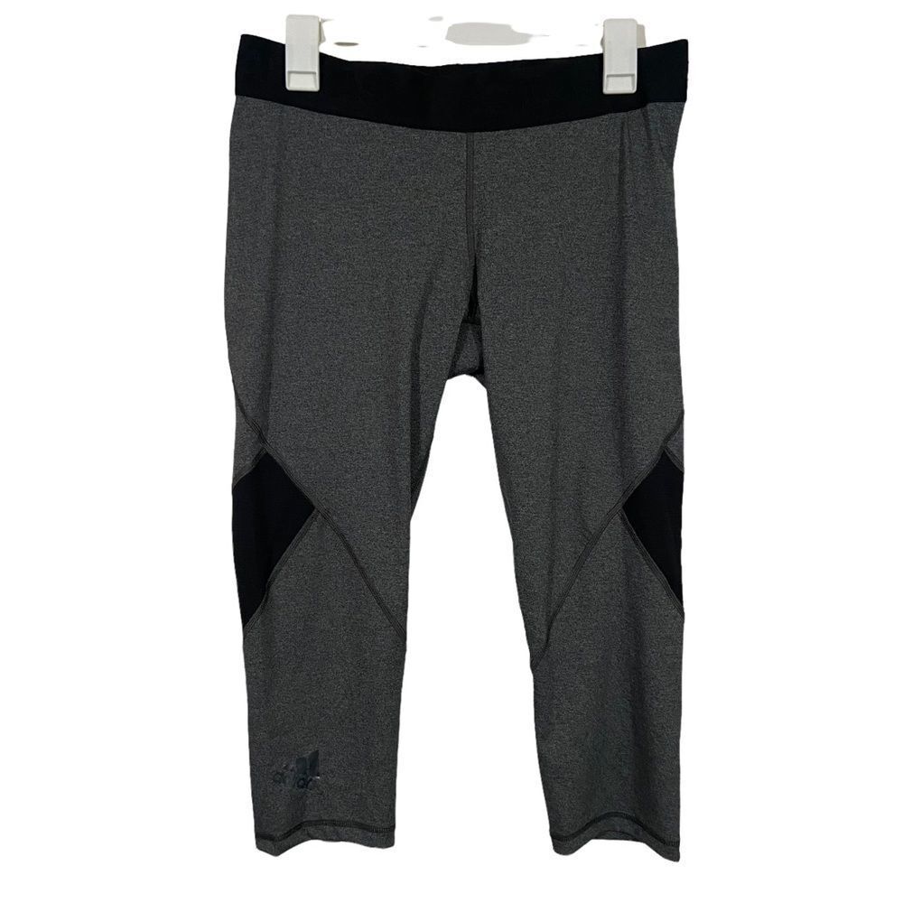 NWT Adidas TechFit Grey Compression Activewear Tights